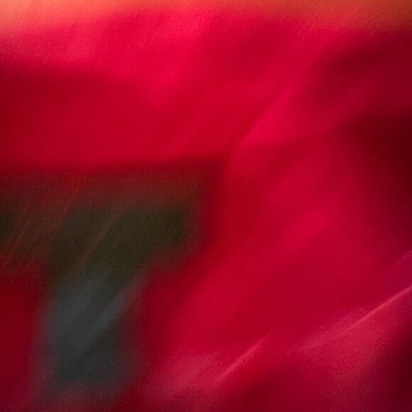 Womens Red Double-Breasted Wool Coat By Via Spiga W/ Gold Buttons Size 14 - Picture 14 of 15